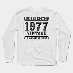 All original parts vintage 1977 limited edition birthday Long Sleeve T-Shirt